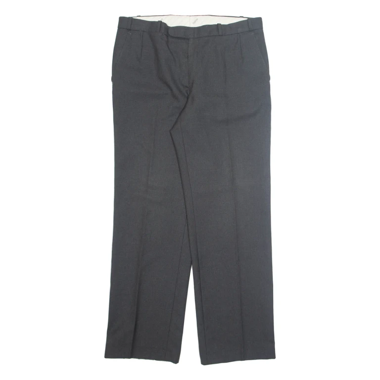 HAGMAN Chino Mens Trousers Grey Regular Straight W32 L30