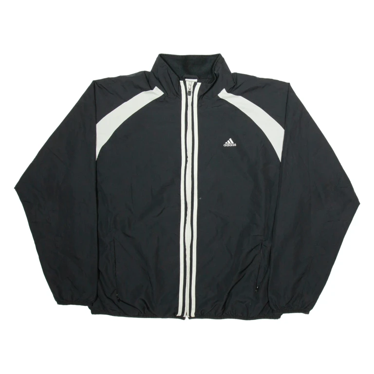 ADIDAS Mens Track Jacket Black L