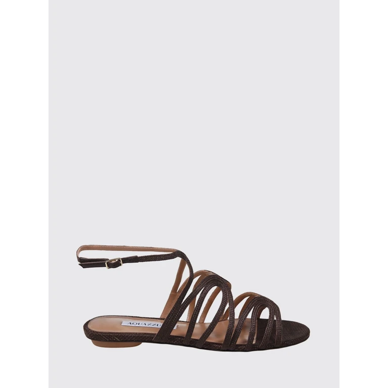 Heeled Sandal Woman color Brown (SDEFLAS0RFFCCO)