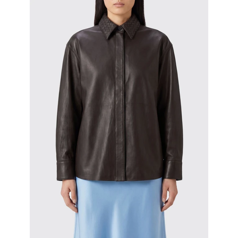 Relaxed-Fit Smooth Lambskin Leather Shirt (867730V6IB02608)