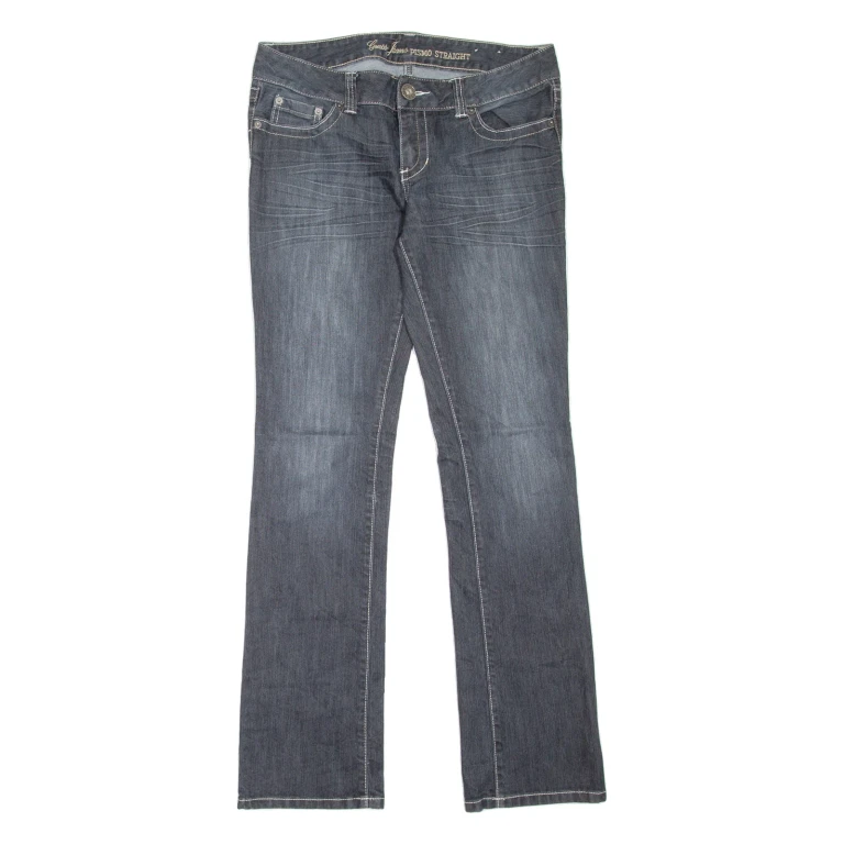 GUESS Pismo Womens Jeans Blue Regular Straight Stone Wash W30 L32