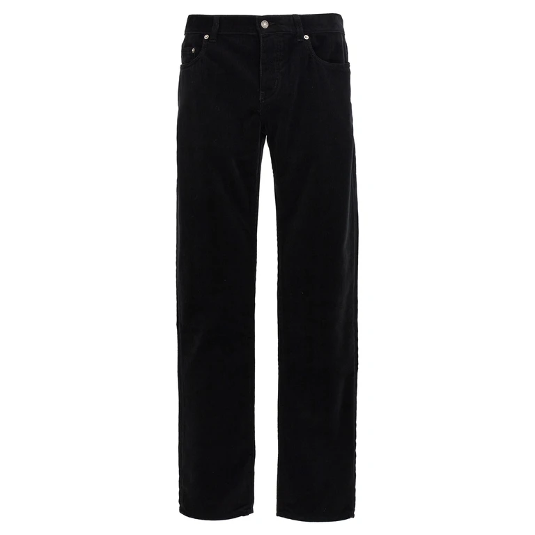 Saint Laurent Black Cotton Casual Pants - Men