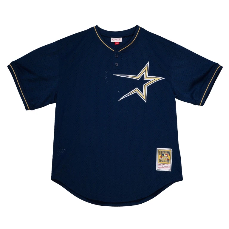 Men's MLB Authentic Bp Jersey - Pullover Astros 1997 Craig Biggio