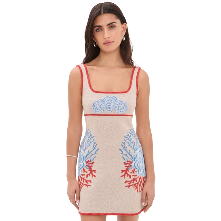 Retrofête Valcra Knit Dress Sand Multi XS