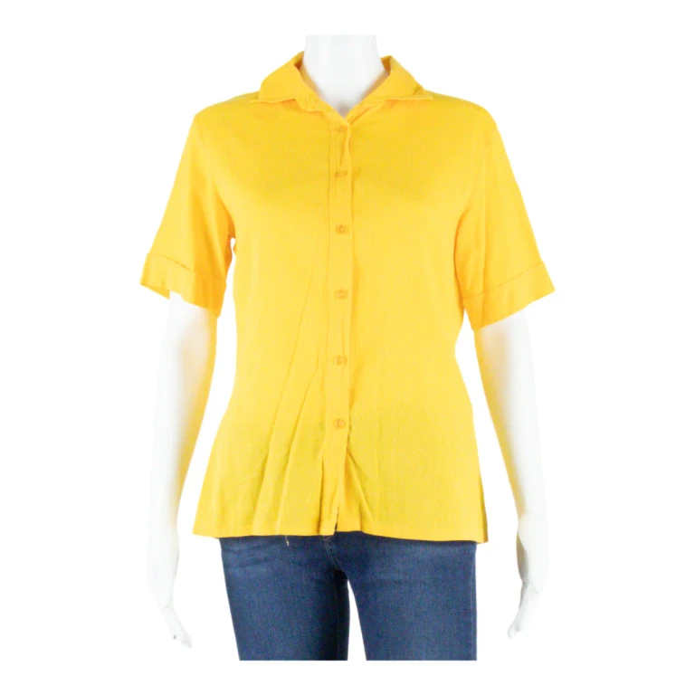 Womens Shirt Yellow Collared S