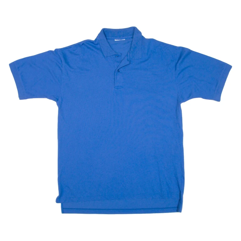 Mens Polo Shirt Blue L
