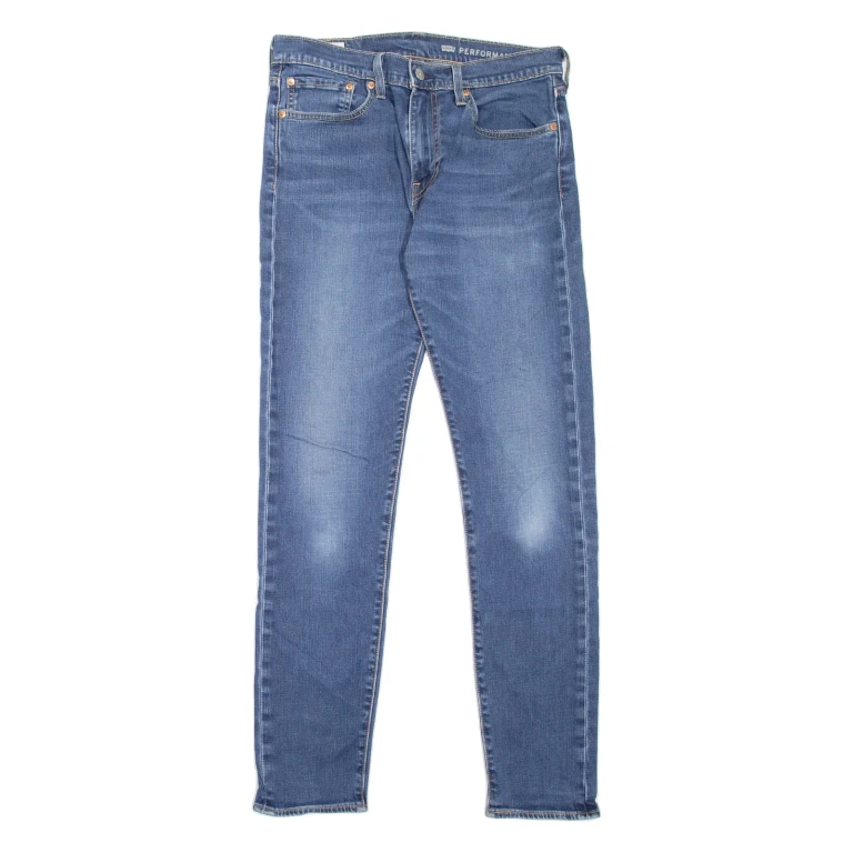 LEVI'S 512 BIG E Jeans Mens Blue Slim Tapered Stone Wash W31 L31