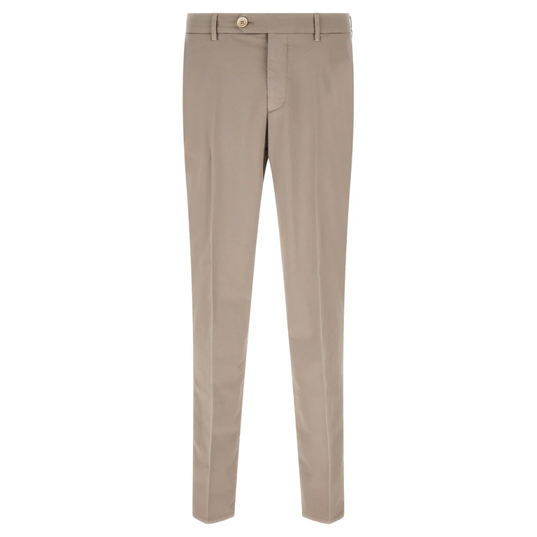 Brunello Cucinelli Beige Cotton Casual Pants - Men