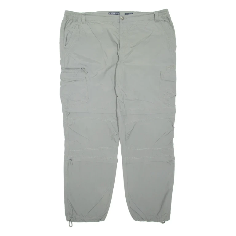 CANDA Outdoor Mens Trousers Grey Regular Tapered Nylon W44 L32