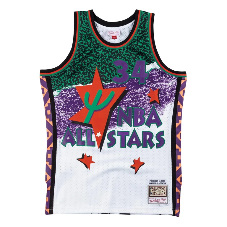 Men's NBA Sublimated Swingman Jersey Allstar West 95 Olajuwon Jerseys