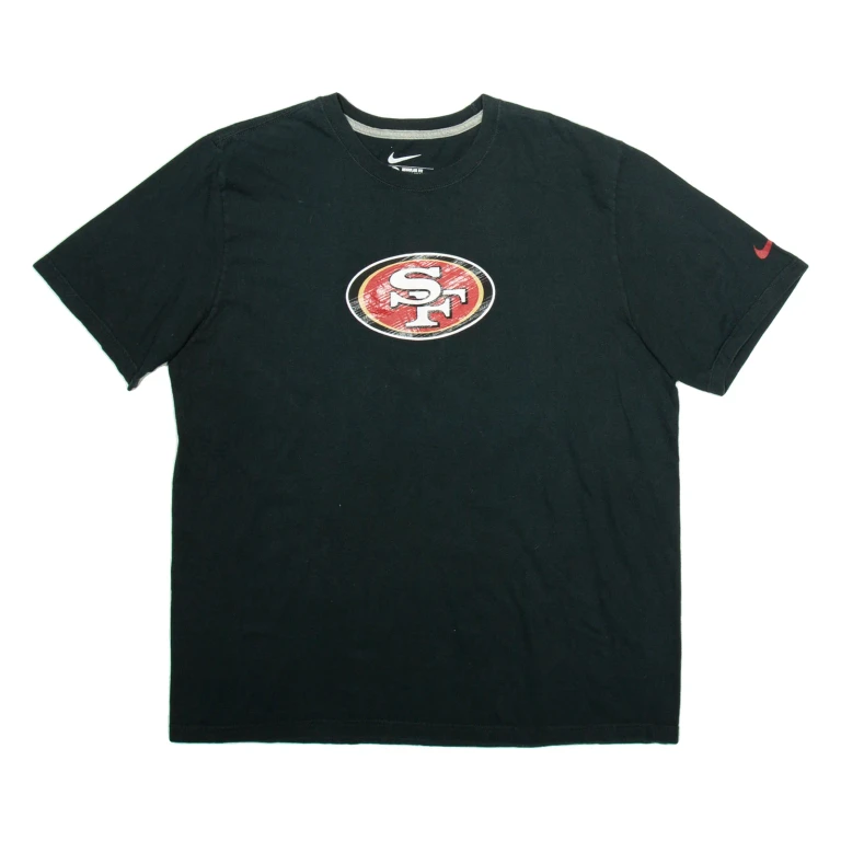 NIKE San Francisco 49ers Mens T-Shirt Black USA XL