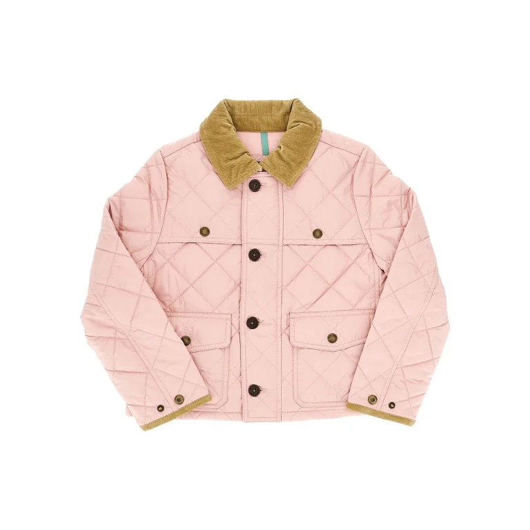 RALPH LAUREN Quilted nylon jacket with logo embroidery Kids S