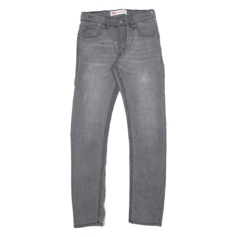 LEVI'S Womens Jeans Grey Regular Skinny W27 L27