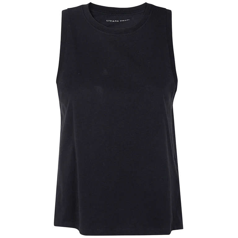 Top Cotone Nero "L6sw62 Y69"