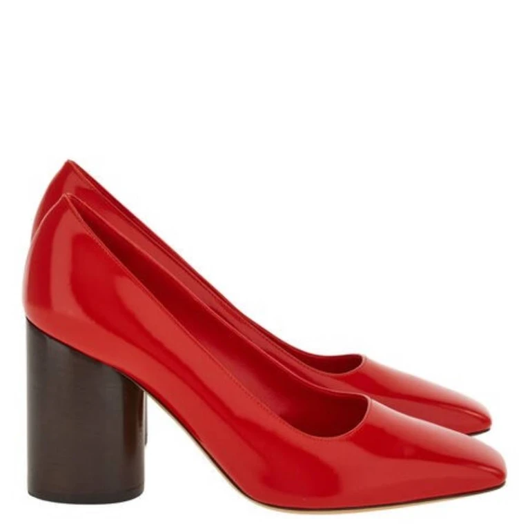 Ferragamo Pamela Patent Leather Pumps, Size 7 C
