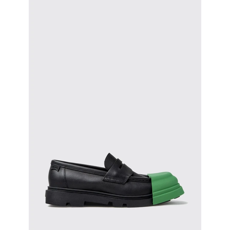 Junction Bicolor Smooth Calfskin Loafers with Serrated Sole (K201633-014JUNCTION0)