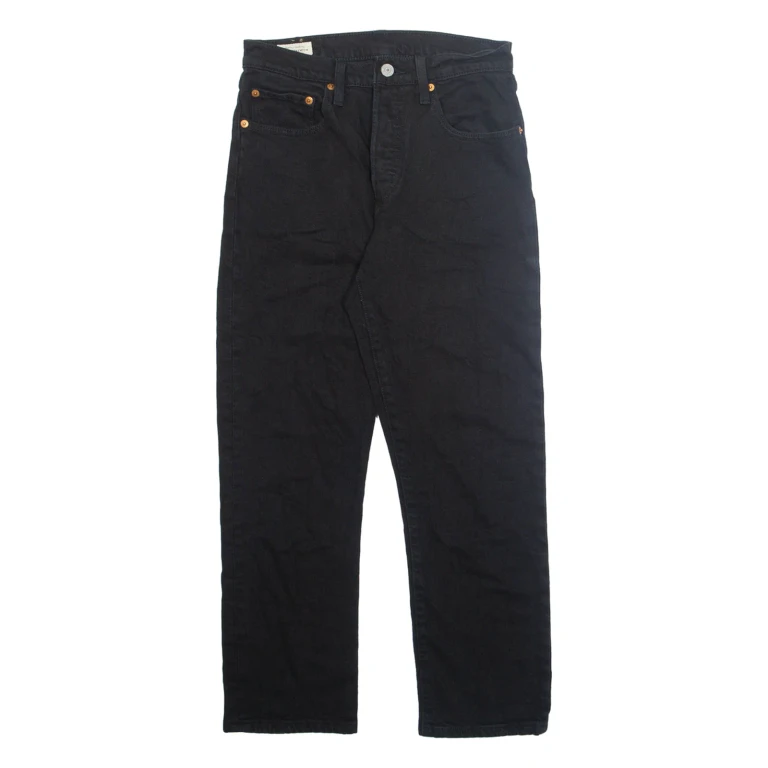 LEVI'S 501 BIG E Jeans Mens Black Regular Straight W27 L26