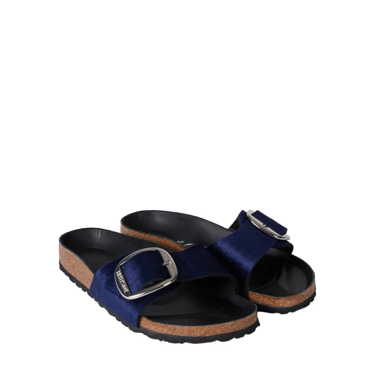 Birkenstock Madrid Big Buckle Velvet Midnight