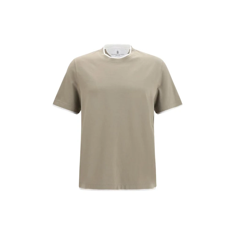 Bicolor Cotton T-Shirt - Men