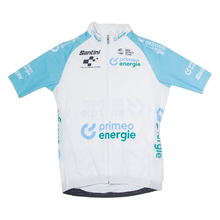 SANTINI Cycling Full Zip Mens Jersey White S