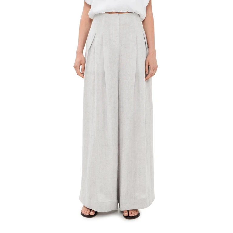 TWP Drew Pants Light Heather Grey 4