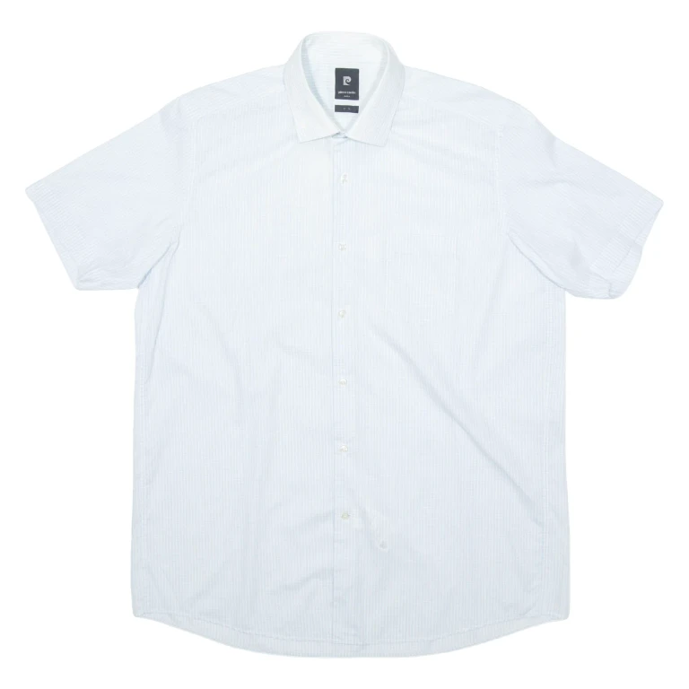 PIERRE CARDIN Mens Shirt Blue Check XL