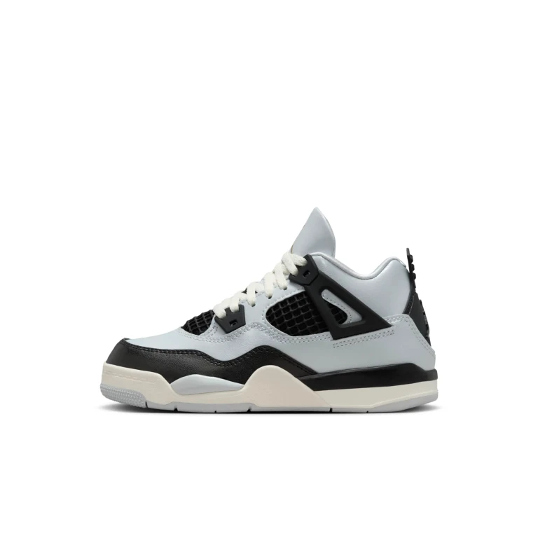 Preschool Retro 4 'Platinum Gold Ps' Sneakers