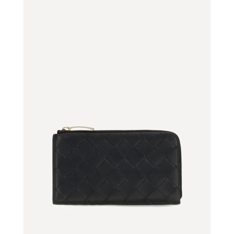 BOTTEGA VENETA Intrecciato zip Card Holder Female UNI