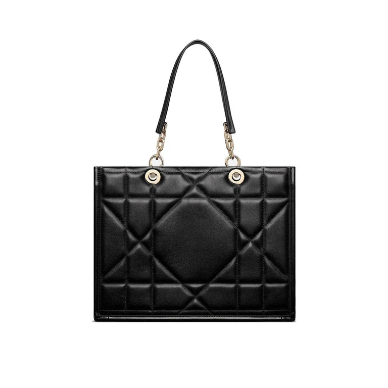 Black Leather Tote Bag - Women (DI-9155842769108)
