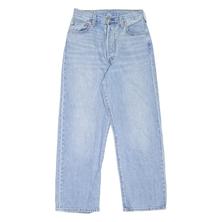 LEVI'S BIG E Womens Jeans Blue Relaxed Straight Stone Wash W28 L27
