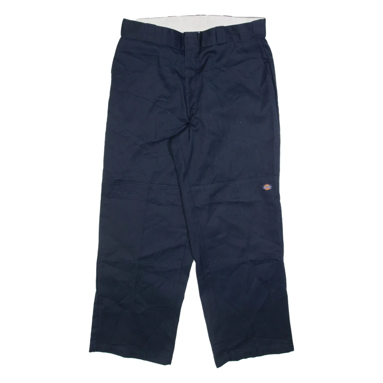 DICKIES Mens Trousers Blue Relaxed Straight W36 L30
