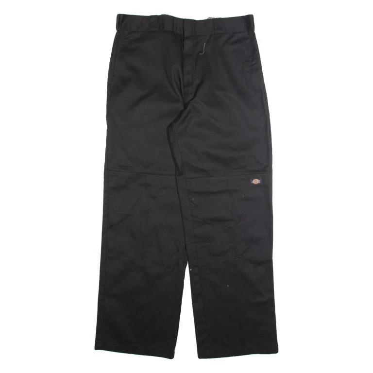 DICKIES Chino Mens Trousers Black Regular Straight W36 L31