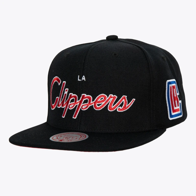 Men's NBA Team Script 2.0 Snapback Clippers Snapback Caps