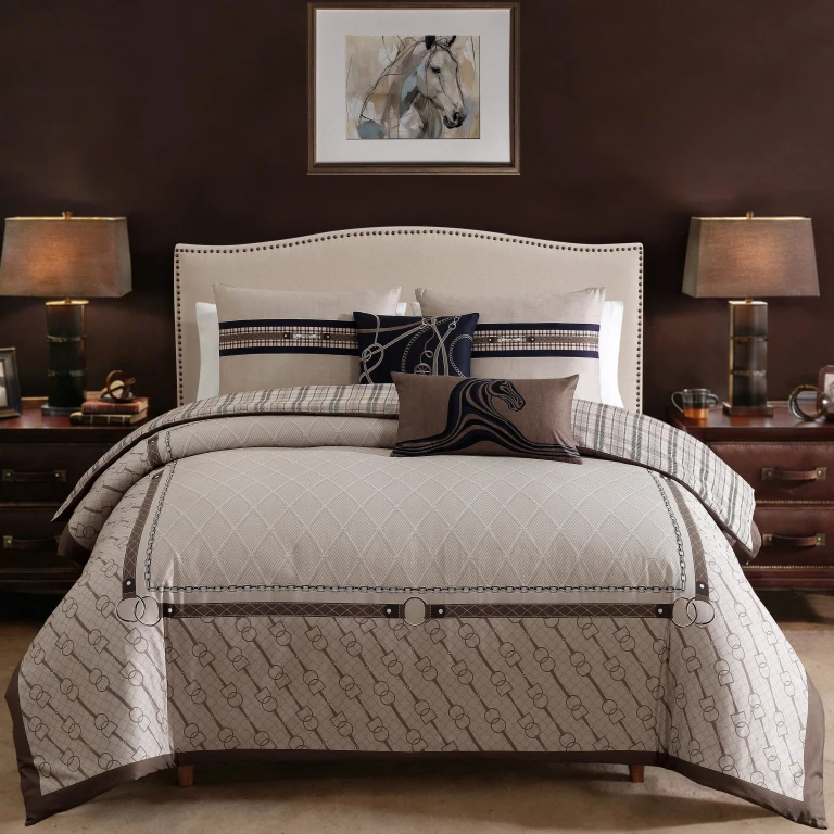 Equestrian 5 Piece Reversible Comforter Set