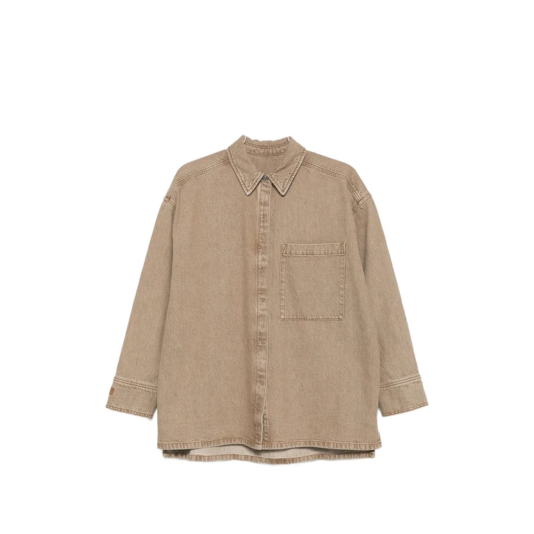 Logo-embroidered Denim Shirt