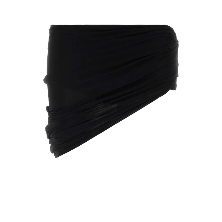 Gucci Black Stretch Jersey Mini Skirt Exterior: Viscose Elastane Gonne - Women