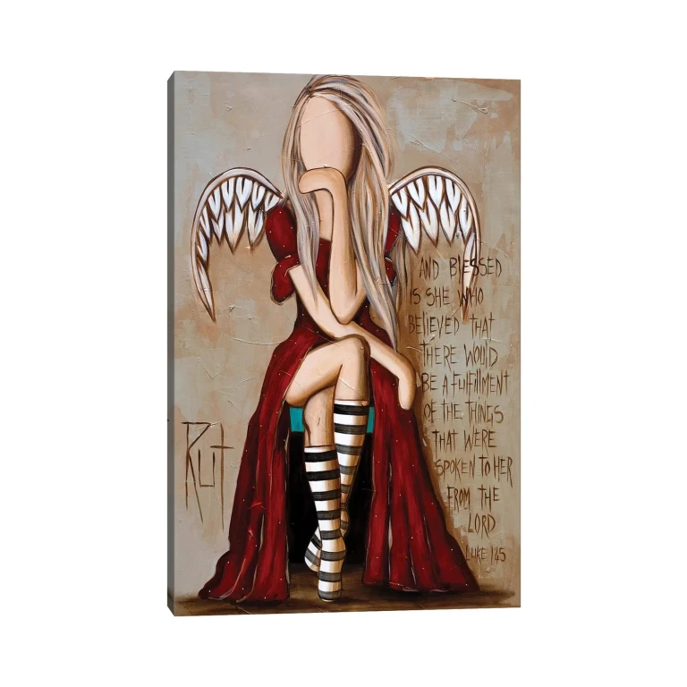 And Blessed Is She by Ruth's Angels - Canvas Gallery Wrap