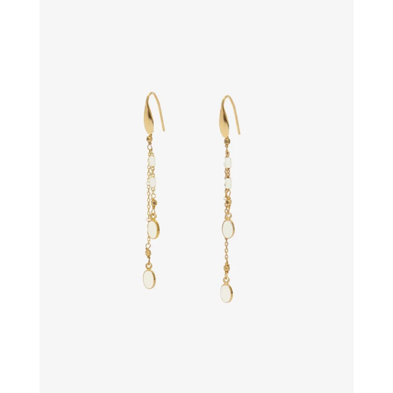 Boucles D'Oreilles Casablanca - Femme - Écru - Isabel Marant (BL0001FAA1B06B23EC)