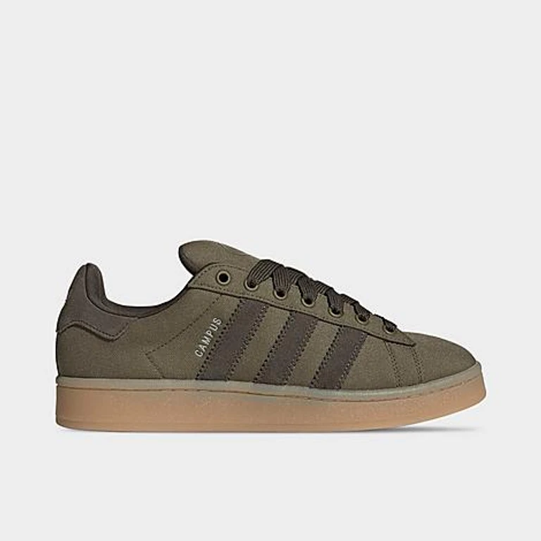 adidas Men's Originals Campus 00s Casual Shoes in Focus Olive/Shadow Olive/Gum Size: 7.5