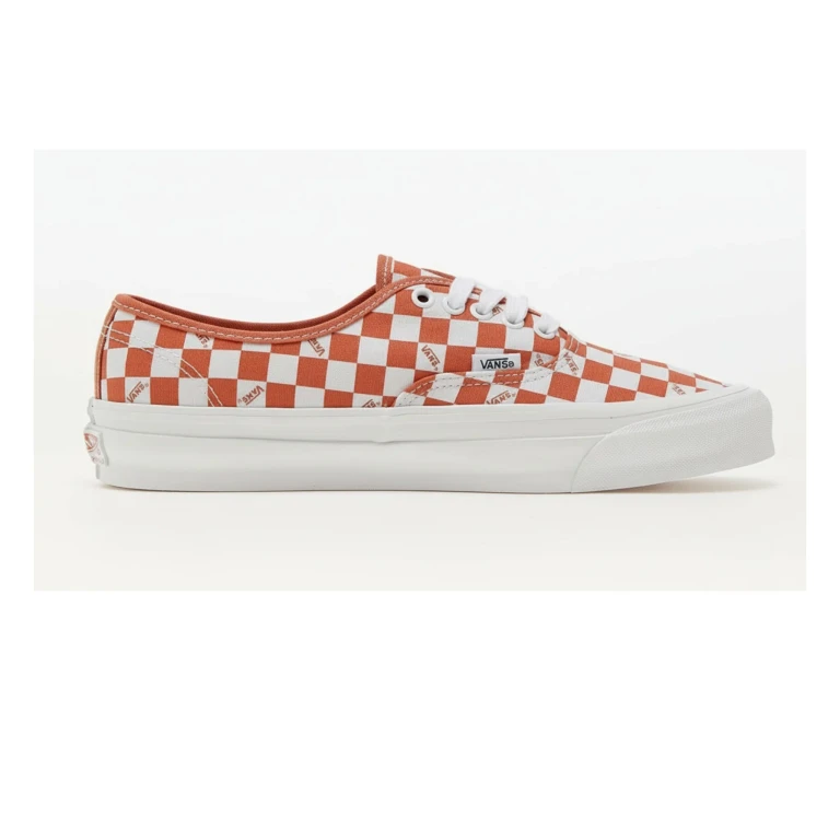 Men's Vault Og Authentic Lx 'Checkerboard Mecca Orange' Sneakers