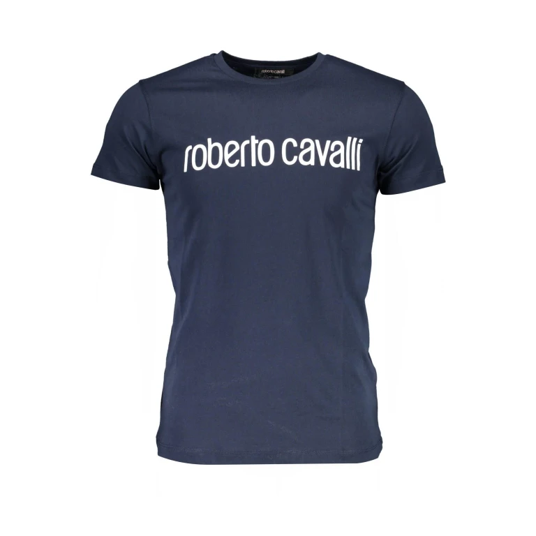 Roberto Cavalli Blue Cotton T-Shirt - Men