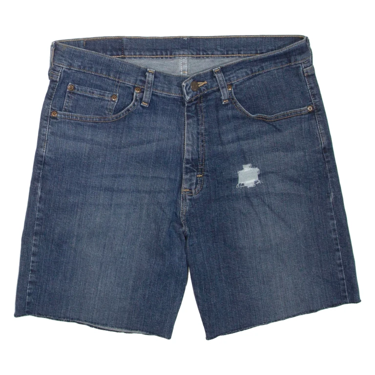 WRANGLER Mens Denim Shorts Blue M W34