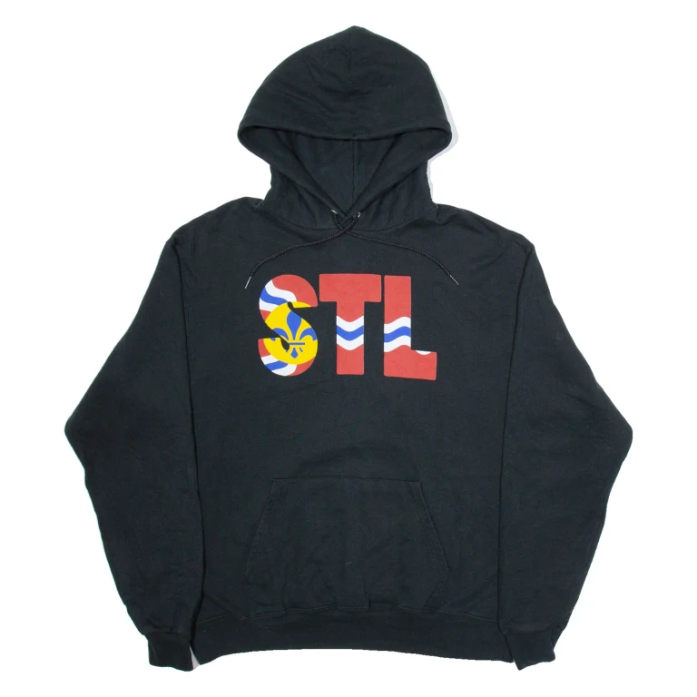 CHAMPION STL Mens Black Hoodie L