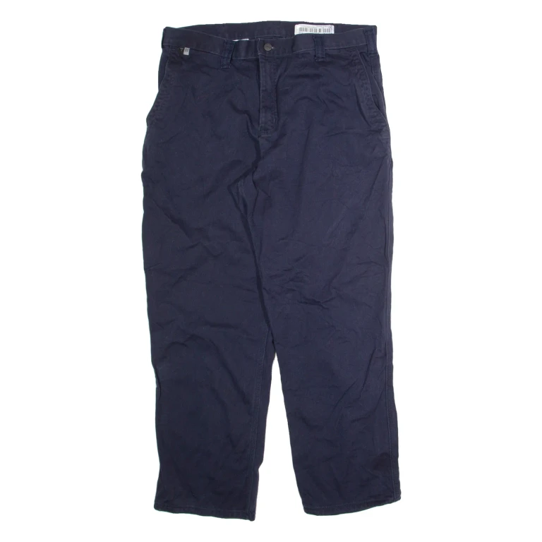 CARHARTT Workwear Mens Trousers Blue Regular Straight W36 L30