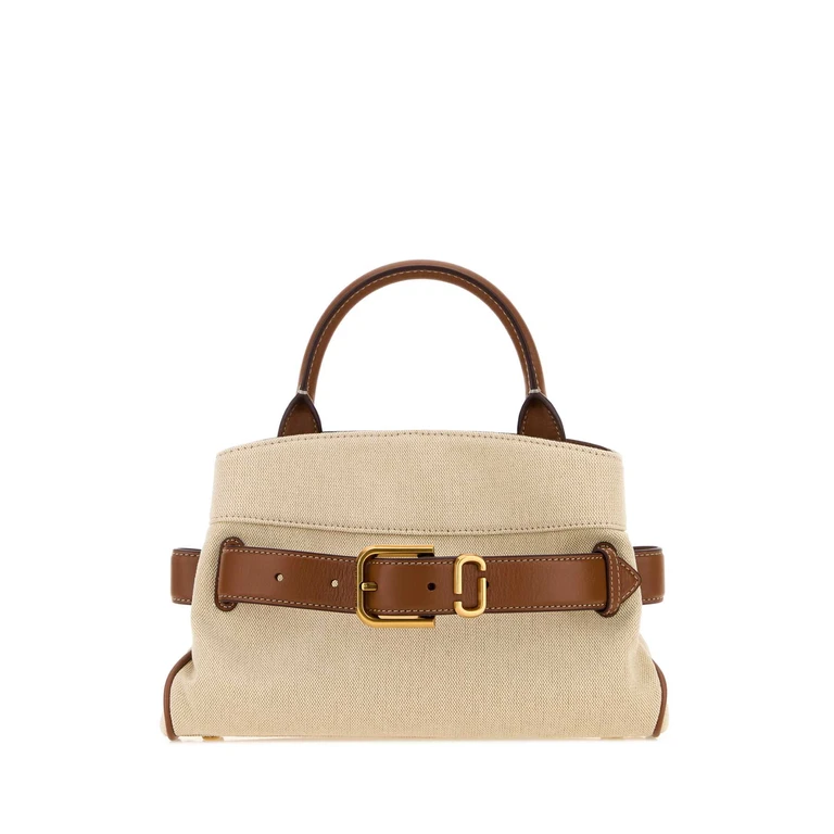 Sand Canvas Handbag Beigearganoil Borse A Mano - Women