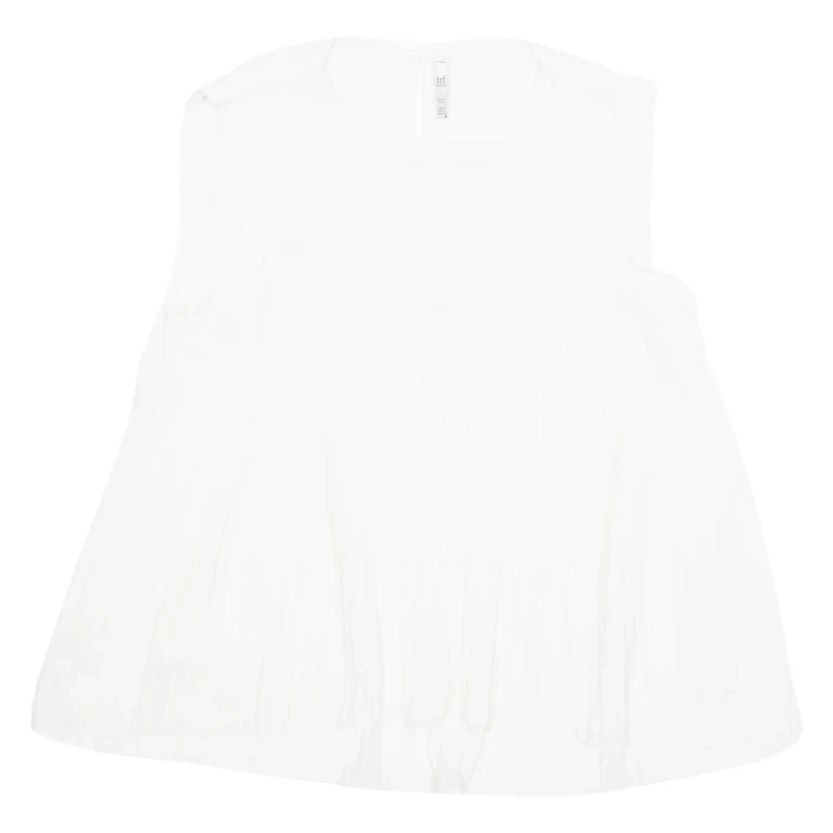 ZARA TRF Womens Top White Sleeveless M