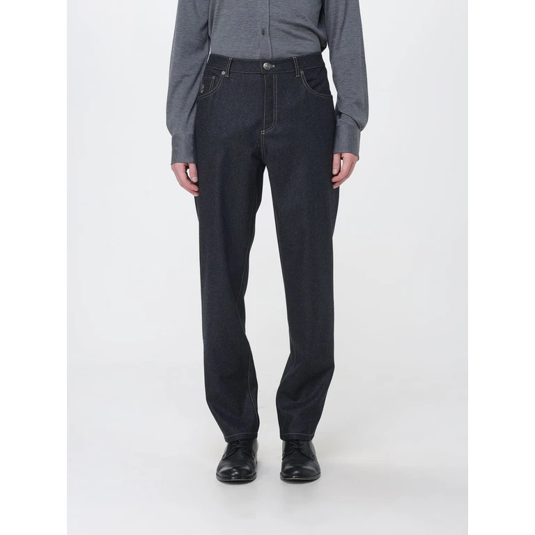 Five-Pocket Straight-Leg Trousers Crafted in Wool Felt (M038PF1012CGE40)