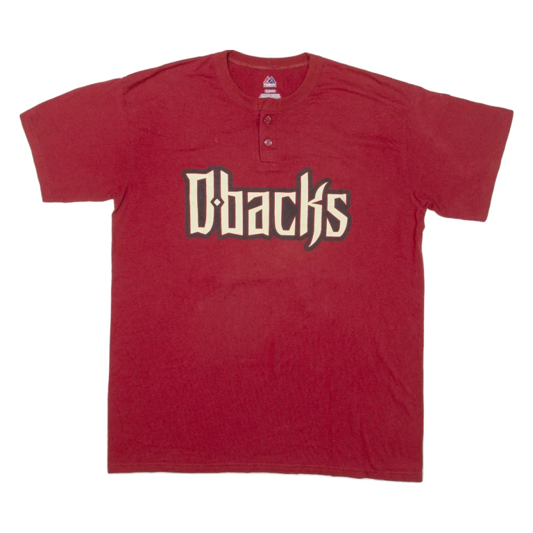 MAJESTIC D.backs Mens T-Shirt Red USA XL