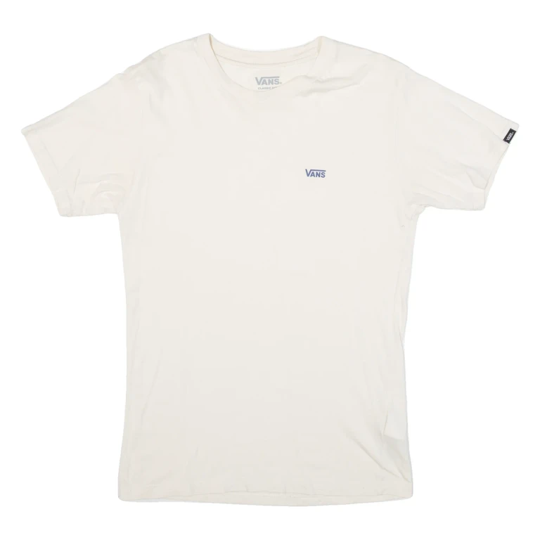 VANS Womens T-Shirt Cream S
