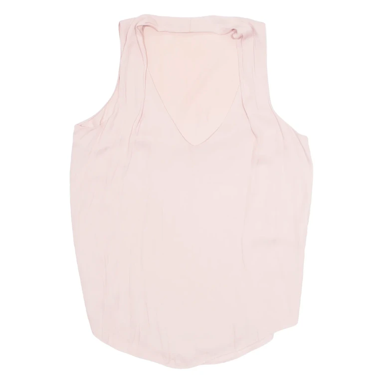 ZARA Womens Vest Pink V-Neck S